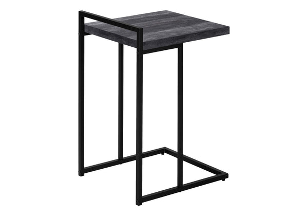 HomeRoots 27" Black Distressed Reclaimed Wood and Metal End Table - Vintage Charm for Any Room, Fully Assembled 489683