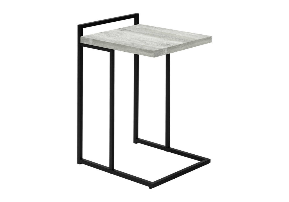 HomeRoots 27" Rustic Industrial Gray Reclaimed Wood and Metal End Table - Charming, Versatile Design for Any Room 489686