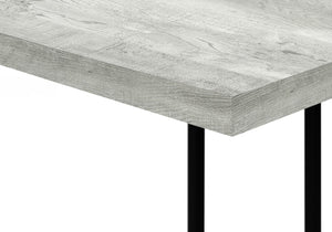 HomeRoots 27" Rustic Industrial Gray Reclaimed Wood and Metal End Table - Charming, Versatile Design for Any Room 489686