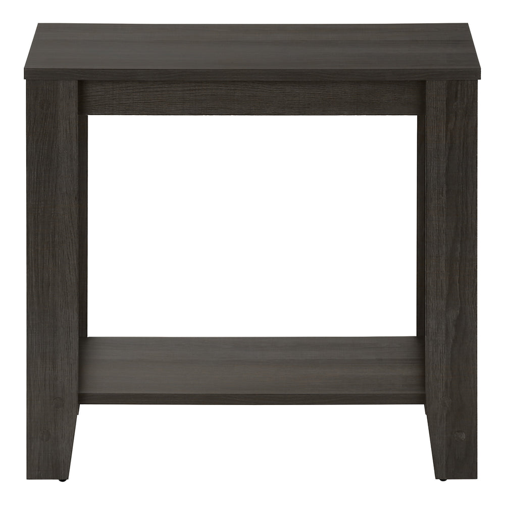 Homeroots 22" Brown Wood End Table With Shelf   489703