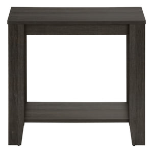 Homeroots 22" Brown Wood End Table With Shelf   489703