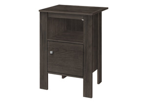 HomeRoots 24" Brown Wood Nightstand - Stylish Compact Storage Solution with Open Shelves for Any Room Decor 489711