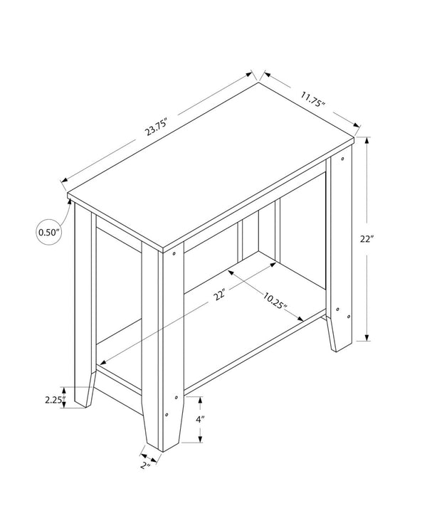 HomeRoots 22" Gray Wood End Table with Two-Tier Storage Shelf - Stylish, Versatile, Perfect for Any Room Decor! 489716