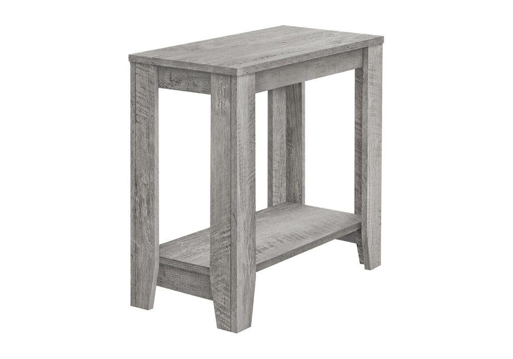 HomeRoots 22" Gray Wood End Table with Two-Tier Storage Shelf - Stylish, Versatile, Perfect for Any Room Decor! 489716