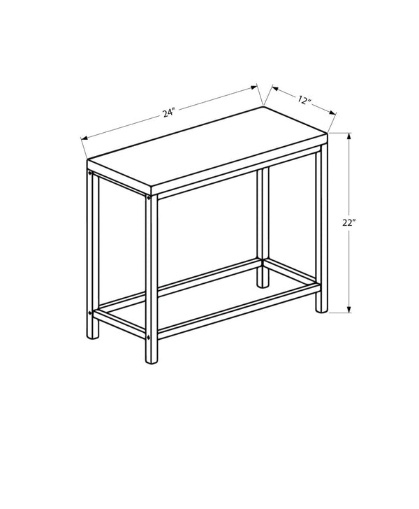 HomeRoots 22" Modern Industrial Gray and White Tile End Table - Compact, Stylish Accent for Small Spaces 489724
