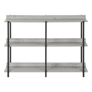 Homeroots 34" Black And Gray End Table With Three Shelves   489740