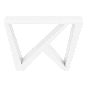 HomeRoots 32" Modern White Wood Abstract End Table - Versatile Design for Stylish Living Spaces & Storage 489748