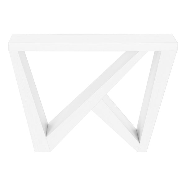 HomeRoots 32" Modern White Wood Abstract End Table - Versatile Design for Stylish Living Spaces & Storage 489748