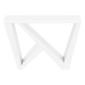 HomeRoots 32" Modern White Wood Abstract End Table - Versatile Design for Stylish Living Spaces & Storage 489748