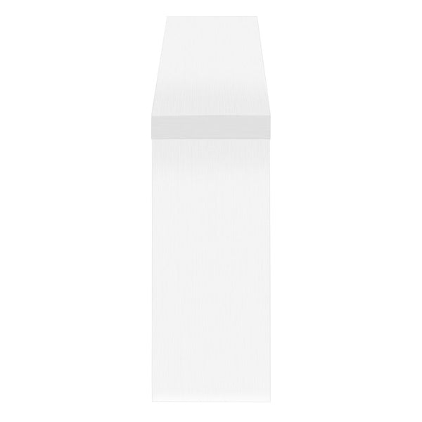 HomeRoots 32" Modern White Wood Abstract End Table - Versatile Design for Stylish Living Spaces & Storage 489748