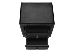 HomeRoots 21" Black Two-Drawer Nightstand - Stylish, Durable, and Versatile Storage for Any Room Decor! 489774