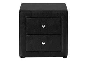 HomeRoots 21" Black Two-Drawer Nightstand - Stylish, Durable, and Versatile Storage for Any Room Decor! 489774