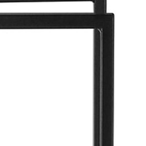 HomeRoots 72" White Metal Five-Tier Bookcase – Stylish Open-Back Design for Versatile Storage & Decor Display 489807