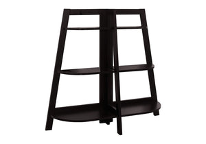 HomeRoots 47" Espresso Etagere Bookcase - Stylish Six-Tier Storage Shelf for Home, Office & Living Spaces 489809