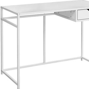 Homeroots 42" White Computer Desk   489827