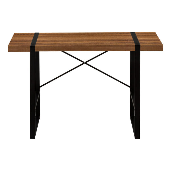 HomeRoots 49" Brown and Black Computer Desk – Elegant, Durable Design Perfect for Home Office or Workspace Setup 489862