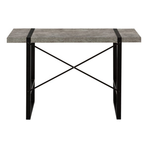 Homeroots 49" Gray And Black Computer Desk   489868