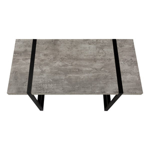 HomeRoots 49" Modern Gray and Black Computer Desk - Sleek, Durable, Multi-Purpose Design for Home or Office Use 489868