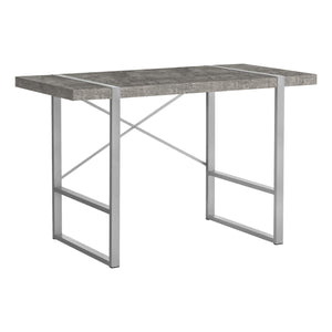Homeroots 49" Gray And Silver Computer Desk   489869