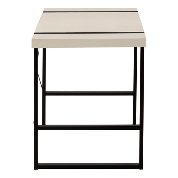 Homeroots 49" Taupe And Black Computer Desk   489870