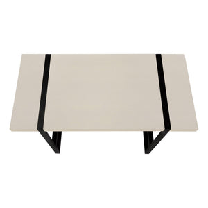 HomeRoots 49" Stylish Taupe and Black Computer Desk - Modern Industrial Design for Home Office Productivity 489870