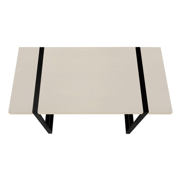HomeRoots 49" Stylish Taupe and Black Computer Desk - Modern Industrial Design for Home Office Productivity 489870