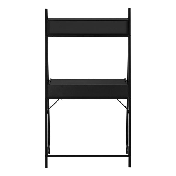 HomeRoots 32" Sleek Black Computer Desk with 4 Drawers for Organized Storage – Ideal for Home or Office Use 489872