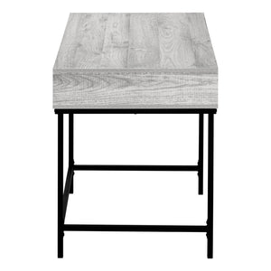 HomeRoots 47" Gray and Black H-Shape Computer Desk – Stylish Workspace with Two Drawers for Home Office Use 489882