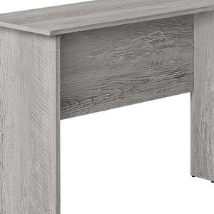 HomeRoots 47" Gray Wood Corner Computer Desk - Modern L-Shaped Workspace with Open Shelves & Durable Design 489884
