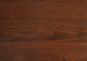 Homeroots 47" Brown And Black Wood And Metal Sled Desk - Stylish, Versatile, And Functional With Three Drawers   489898