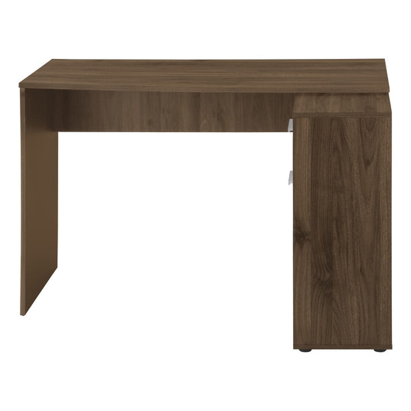 HomeRoots 46" Brown Wood L-Shaped Computer Desk - Stylish & Functional Home Office Upgrade with Storage Options 489902