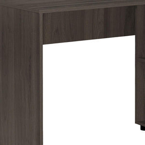 HomeRoots 46" Brown Wood L-Shaped Computer Desk - Stylish, Durable Workspace with Storage & Modern Design 489903