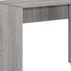 HomeRoots 46" Gray Wood L-Shaped Computer Desk – Modern, Space-Saving Design with Concealed Storage & Shelves 489904