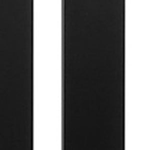 HomeRoots 47" Sleek White and Black Wood & Metal Sled Desk with 3 Drawers - Modern, Versatile Home Office Solution 489922
