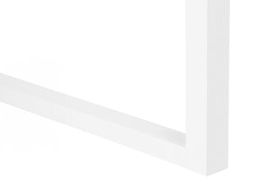 HomeRoots 47" White Computer Desk with Versatile Storage, Reversible Design & Elegant Finish for Home Office 489923