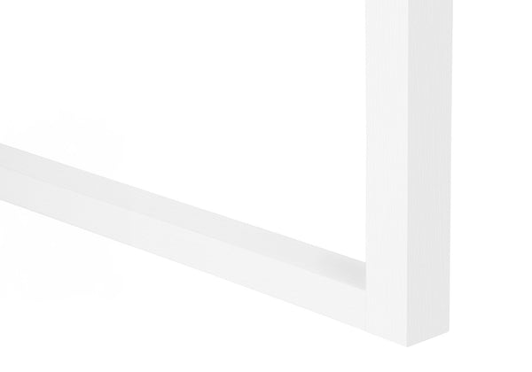 HomeRoots 47" White Computer Desk with Versatile Storage, Reversible Design & Elegant Finish for Home Office 489923