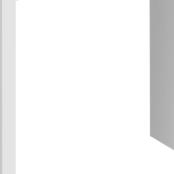 HomeRoots 47" White Computer Desk with Versatile Storage, Reversible Design & Elegant Finish for Home Office 489923