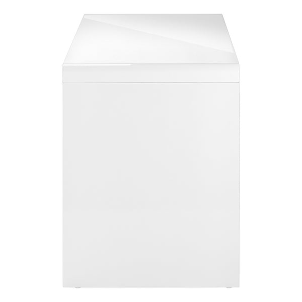 Homeroots 60" White Computer Desk With Two Drawers   489929