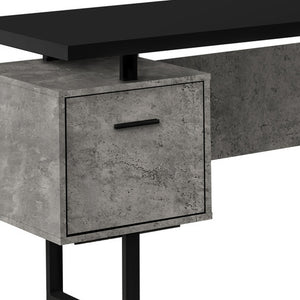 Homeroots 71" Black L Shape Computer Desk With Three Drawers   489935