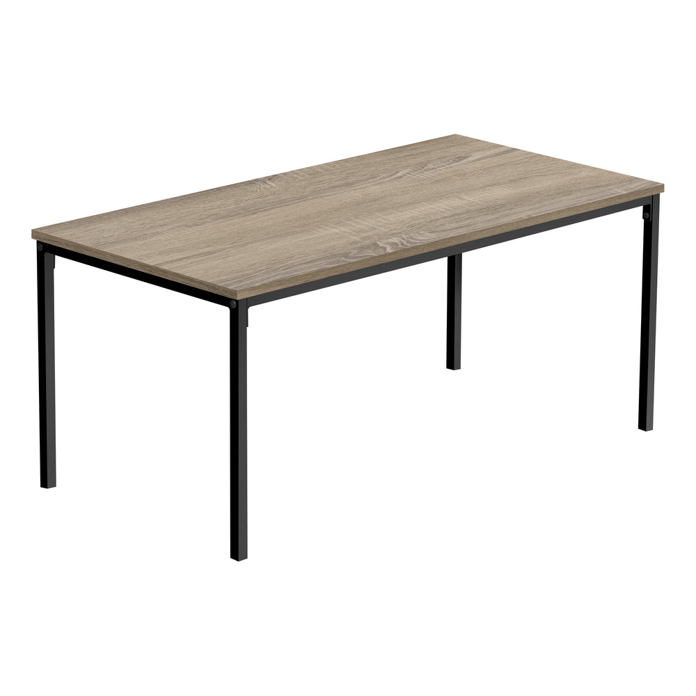 Homeroots 40" Taupe And Black Metal Coffee Table   489939