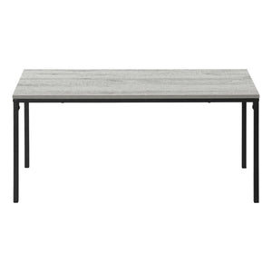 HomeRoots 40" Gray and Black Wood & Metal Coffee Table - Stylish Modern Centerpiece for Living Room & Office 489940
