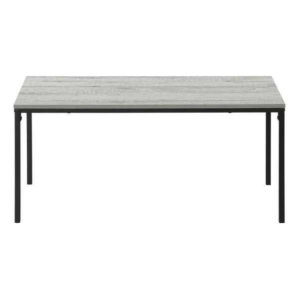 HomeRoots 40" Gray and Black Wood & Metal Coffee Table - Stylish Modern Centerpiece for Living Room & Office 489940