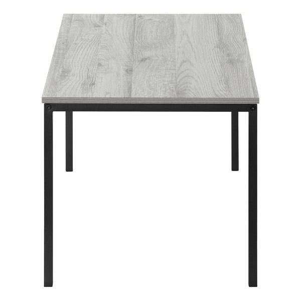 HomeRoots 40" Gray and Black Wood & Metal Coffee Table - Stylish Modern Centerpiece for Living Room & Office 489940