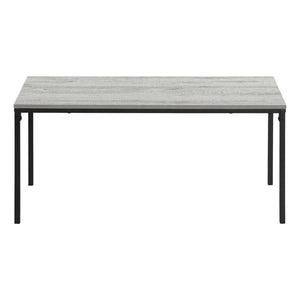 HomeRoots 40" Gray and Black Wood & Metal Coffee Table - Stylish Modern Centerpiece for Living Room & Office 489940