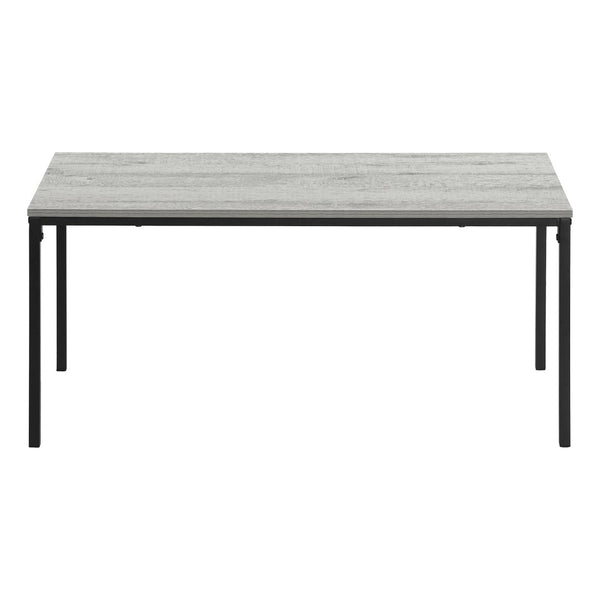 HomeRoots 40" Gray and Black Wood & Metal Coffee Table - Stylish Modern Centerpiece for Living Room & Office 489940