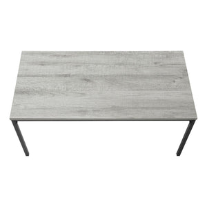 HomeRoots 40" Gray and Black Wood & Metal Coffee Table - Stylish Modern Centerpiece for Living Room & Office 489940