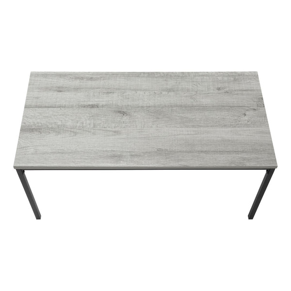 HomeRoots 40" Gray and Black Wood & Metal Coffee Table - Stylish Modern Centerpiece for Living Room & Office 489940