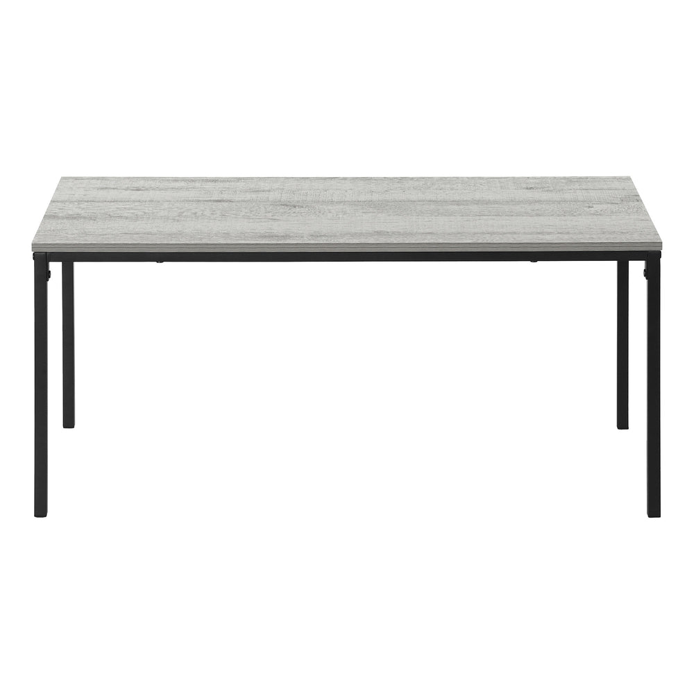 Homeroots 40" Gray And Black Wood And Metal Coffee Table   489940