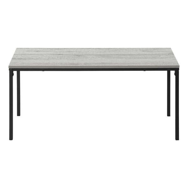 Homeroots 40" Gray And Black Wood And Metal Coffee Table   489940