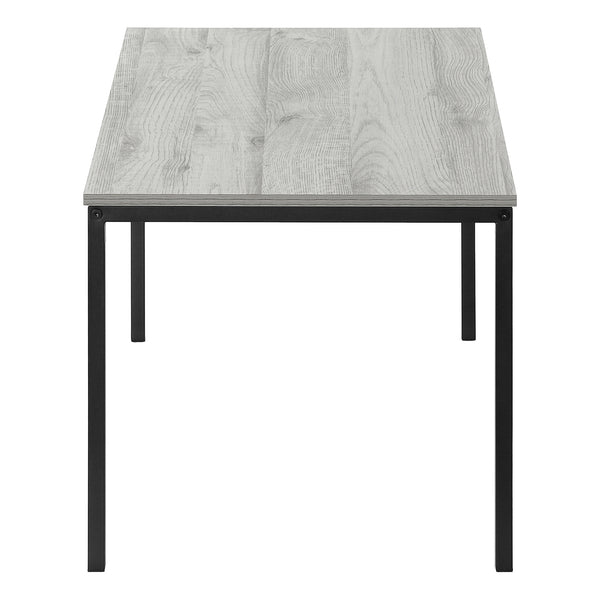 Homeroots 40" Gray And Black Wood And Metal Coffee Table   489940